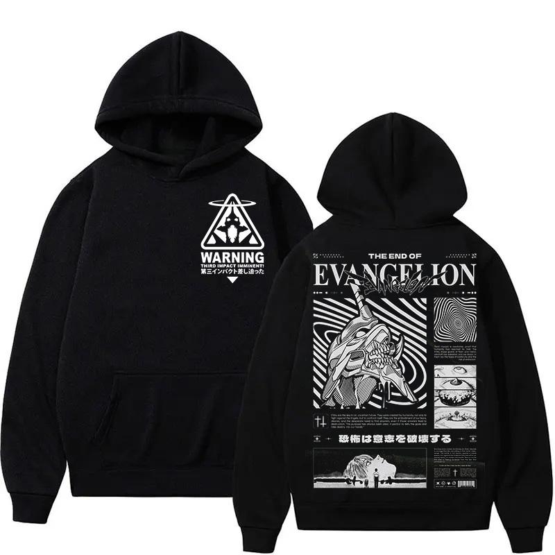 Новая аниме-толстовка Evangelion с принтом Евы, мужская и женская толстовка, мужская одежда, спортивная толстовка, толстовка в стиле Харадзюку Y2K