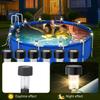 6Pcs Solar Powered Above Ground Pool Lights Waterproof Lamps for Outdoor Swimming Pools Energy Efficient Lighting
