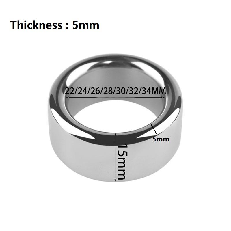 7 размеров мужской металлический замок для пениса из нержавеющей стали, набор колец для пениса, шаровые носилки, время задержки, кольцо для пениса, яички, секс-игрушка для мужчин