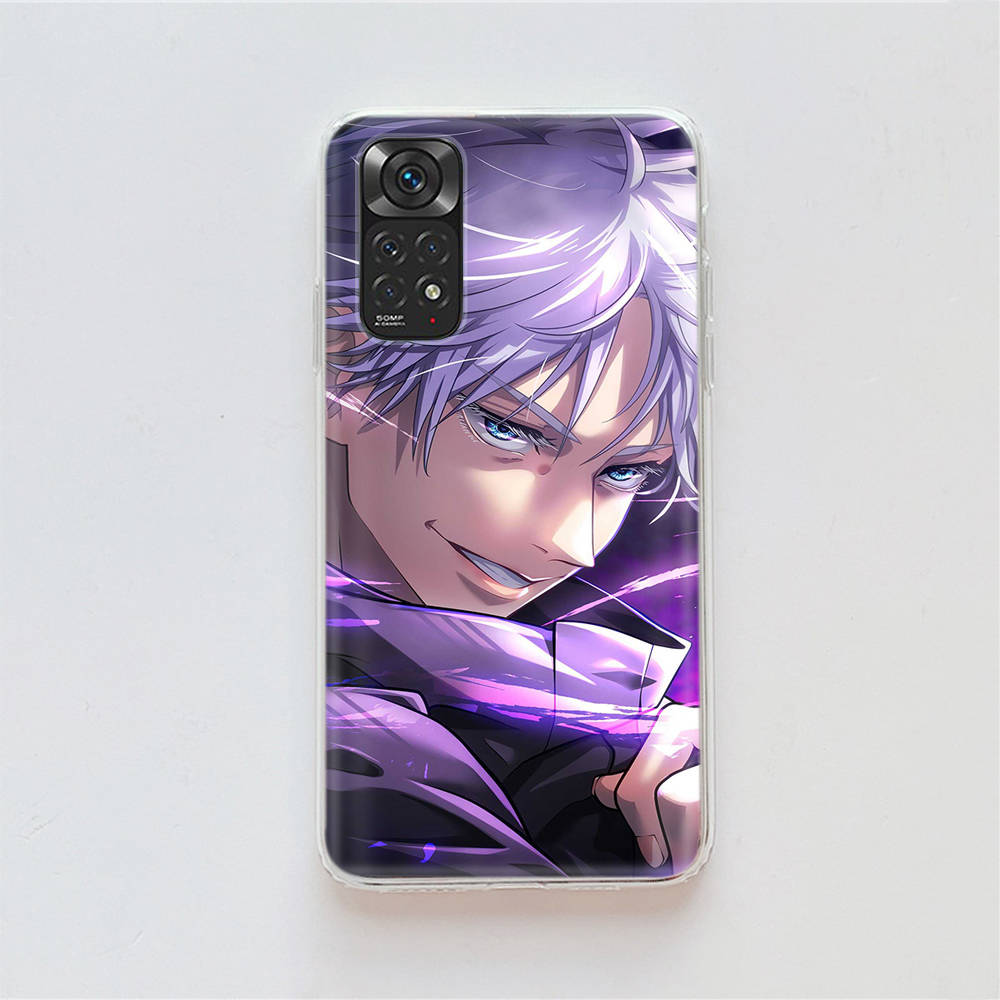 Чехол DT17Jujutsu Kaisen для Samsung A04 A14 A23 A34 A54 M23 M33 M52 M53 Realme 10 9 C30S C35 C55 VIVO Y02S Y21 Y33S Y51 X80 Pro Прозрачный чехол