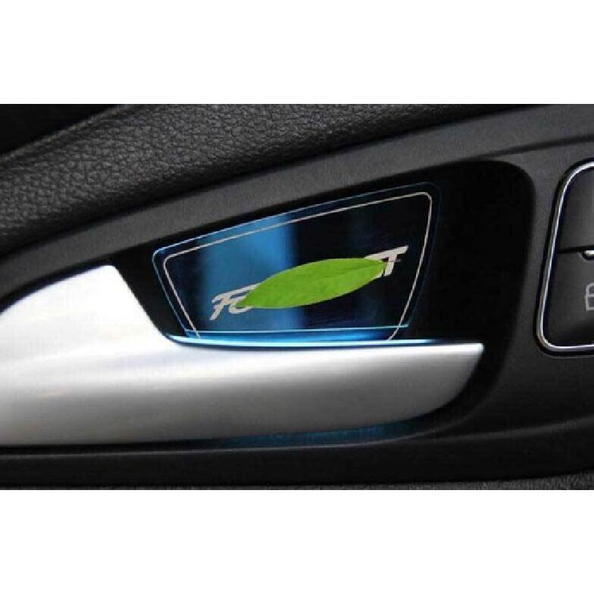 Подходит для Ford Focus ST RS 2012-2014 Сине-стальной Декоративная накладка на внутреннюю ручку двери 4 шт.