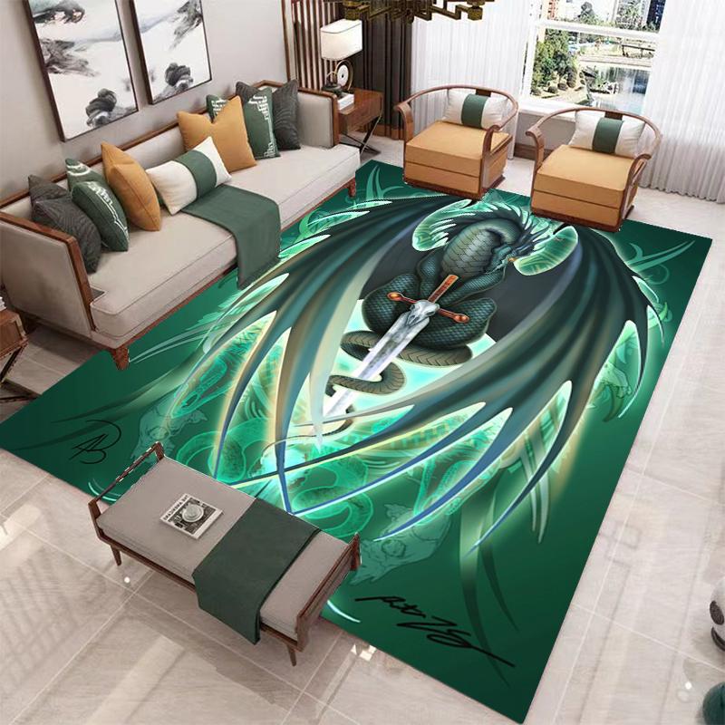 Ковер с драконом, детские ковры, коврики для гостиной, чайного стола, коврик для спальни, моющиеся напольные коврики, бытовой коврик, коврик с драконом, ковер