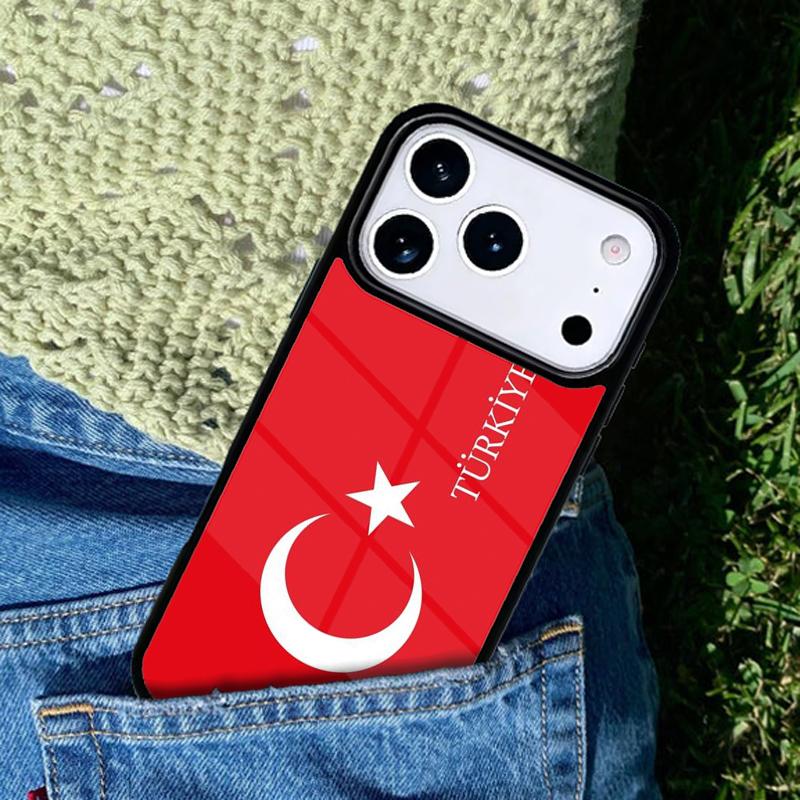 Турция турецкий флаг мягкий чехол для телефона для iPhone 17 AIR 16 Pro Max 15 14 Pro 11 12 13 противоударный силиконовый чехол