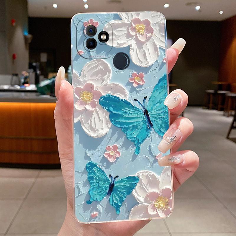 Для ITEL Vision1 Plus P36 Pro Чехол Прозрачный Роскошный Модный Бабочки Цветы Мягкий ТПУ Чехол Для ITEL Vision 1 Plus itelP36 Корпус