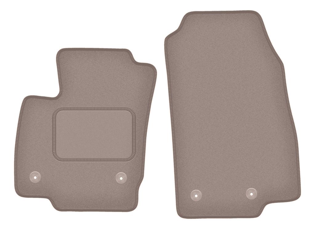 Beige front floor mats for: Ford B-MAX minivan (2012-2017)