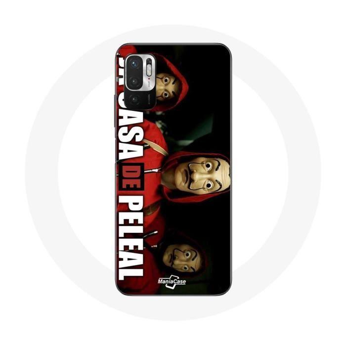 Coque pour Xiaomi Redmi Note 10T 5G La casa de papel Masques de Dali