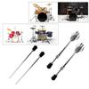 Bass Drum Leg Metal Risers Floor Foot Replacement Set Mount Part Accessory for Musical Instrument Drummer Percussionist
