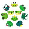 Набор из 10 мультяшных подвесок-жаб для Crocs, для веселого DIY декора сандалий и шлепанцев