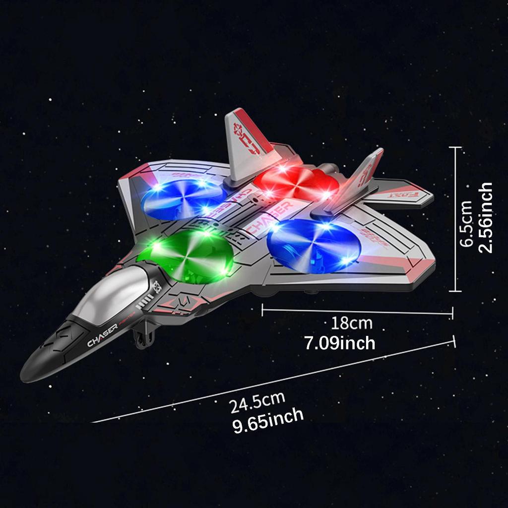 Самолет-истребитель с дистанционным управлением, переворот на 360°, удержание высоты, 2,4 ГГц, легкий, устойчивый к падениям, радиоуправляемый самолет с