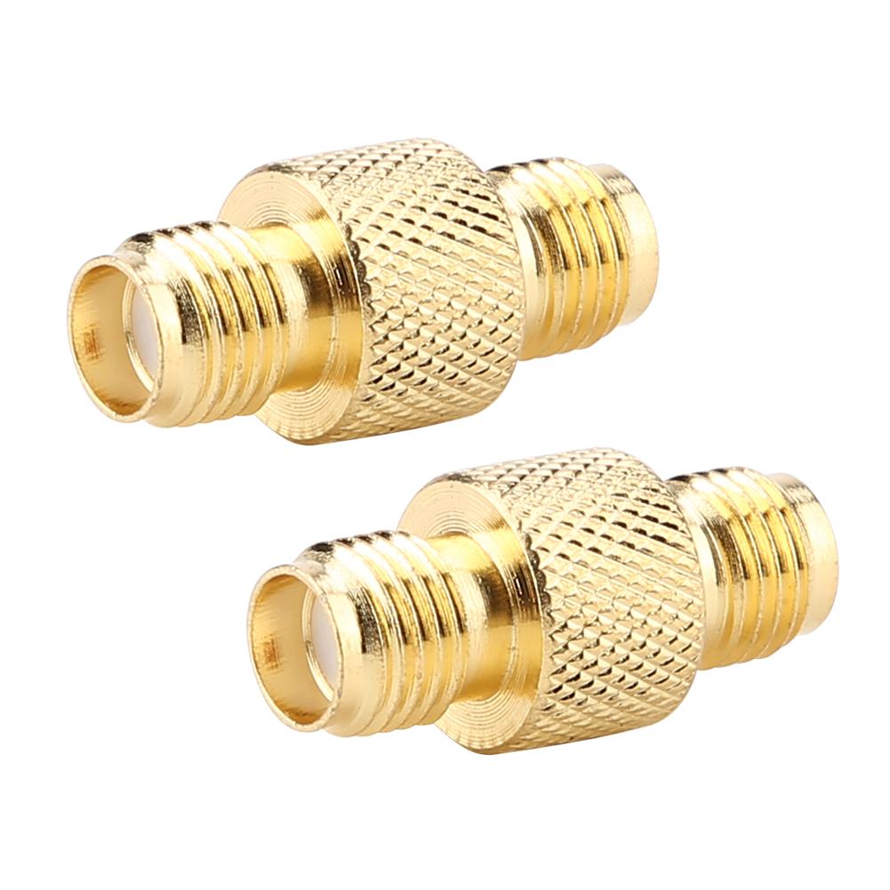 2pcs RF Switch Female to Female Radio SMA Coaxial Adapter Two way Head Coupling Connector