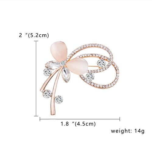 RINHOO Милая брошь в виде животного, кошки, совы, бабочки для женщин, европейская и американская мода, свадебные украшения, камни, брошь-булавка из кристаллов