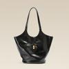 2025 New Style Fashion Leather Genuine Leather Large Bag High-end Sense Black Casual Bag Large Capacity Cowhide Single Compartment Tote Bag