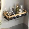 Hole-free Toilet Shelf Bathroom Shelf Aluminum Toilet Washroom Supplies Wall Storage Rack
