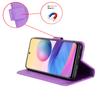 Wallet Case for Poco X8 Pro Max 5G - Leather/PU, Purple, With Lanyard