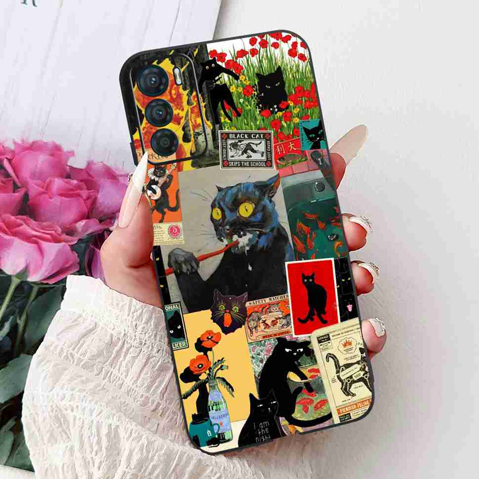 Милый Чехол-Котик для Motorola Moto G42 Защитный Чехол для Телефона Для Moto G 42 G42 MotoG42 XT2233-2 Чехол Capa