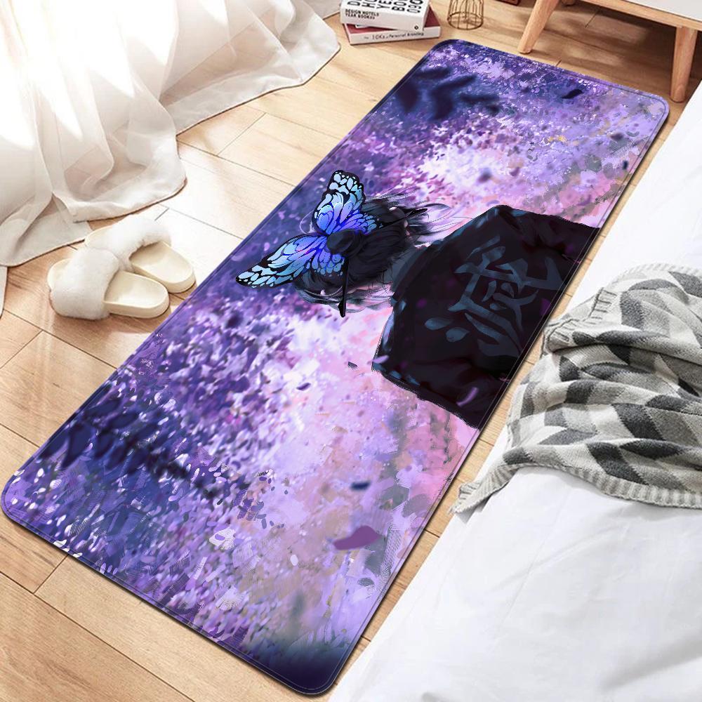 Kochou Shinobu Demon Slayer Room Mats Retro Multiple Choice Living Room Kitchen Rug Non-Slip Welcome Rug