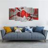 Без рамки Бабочка Любовь Красное Сердце 5 шт. Холст Картина Печать Настенная картина на холсте Настенный декор для гостиной
