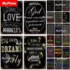 [MyPlate] LOVE Metal Sign Vintage Plaque Tin Sign Plate Wall Decor For Bar Club Man Cave Art Painting Gift