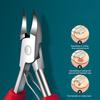 Nail Clamps Professional Thick Nail Clippers Cutters Ergonomic Design Stainless Steel Dead Skin Dirt Remover Nail Tools