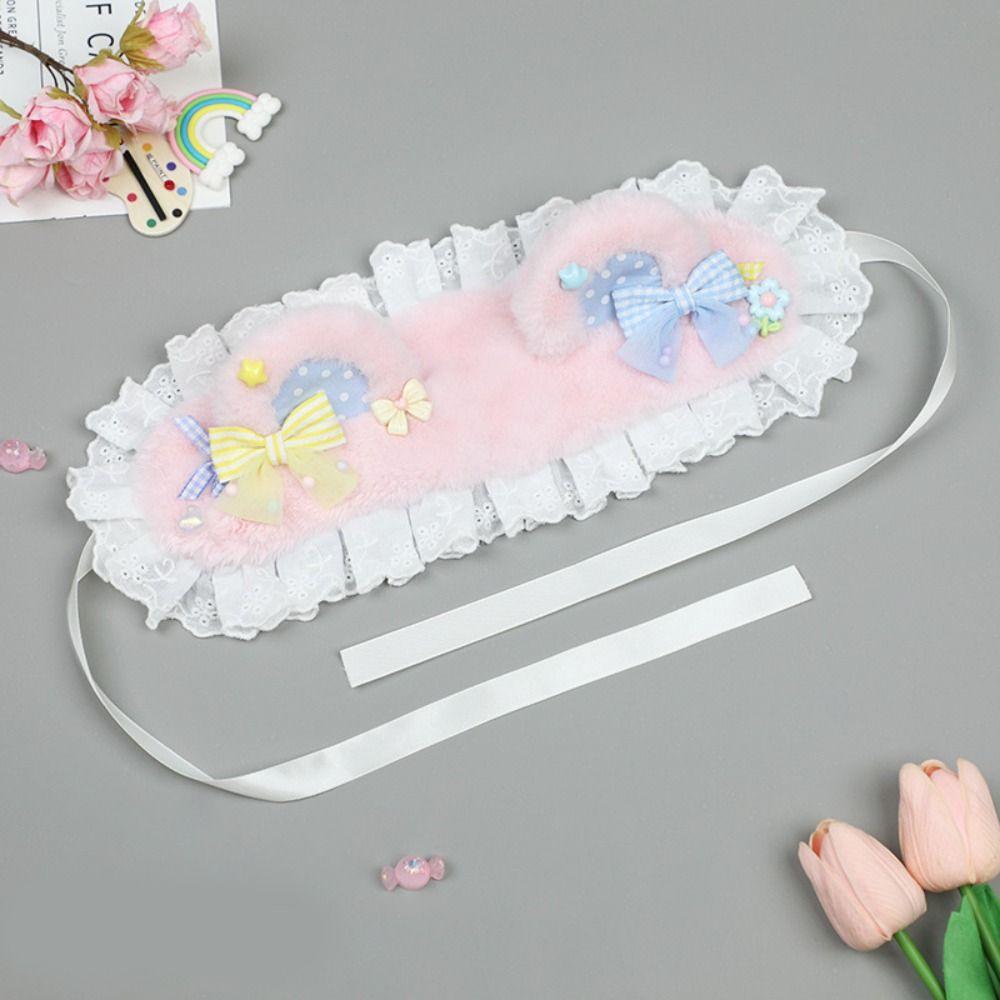 Lace Cat Ears Headband Furry Lolita Bandeau Cute Bear Ear Hair Band Lolita Accessories