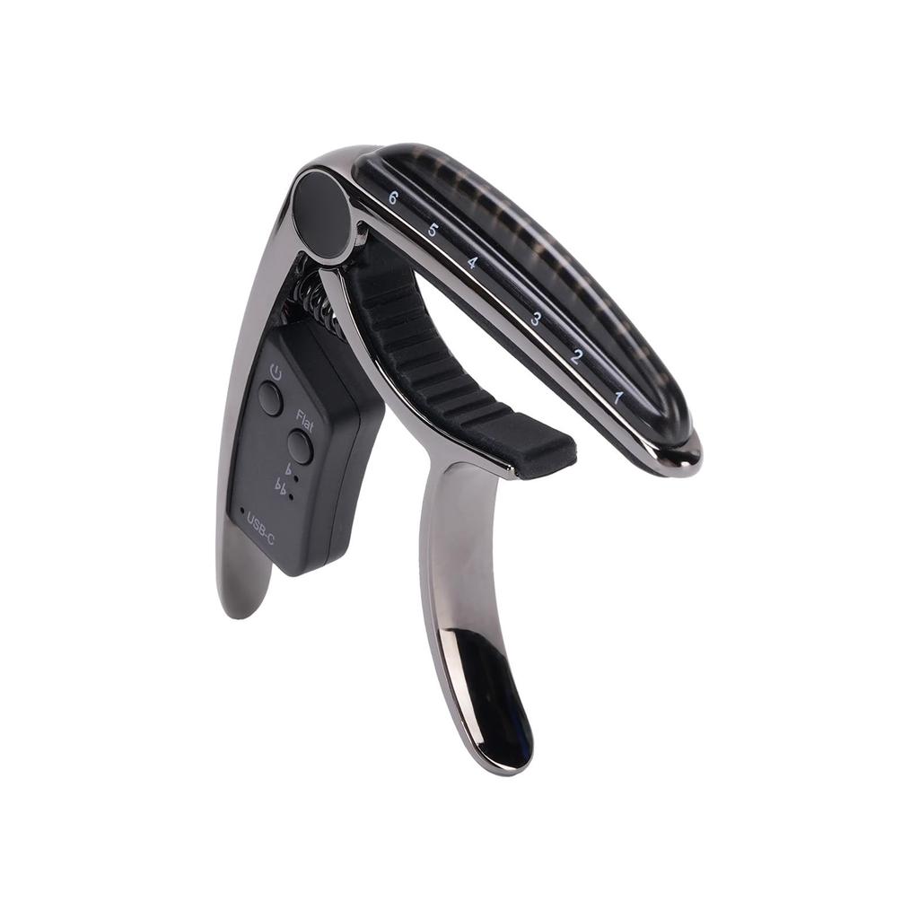 Luocute Guitar Capo Rechargeable Zinc Alloy with LED Precise and Accurate Tuning System with USB Rechargeable Battery for Acoustic Classical Bass