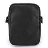 Men's Shiny Black Shoulder Bag BILL TORNADE