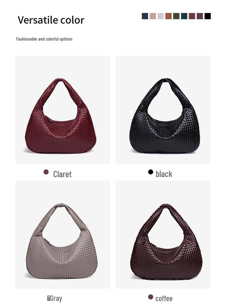 Европейская и американская женская большая плетеная сумка ручной работы - Ручная работа, на одно плечо или через плечо, большой вместимости.