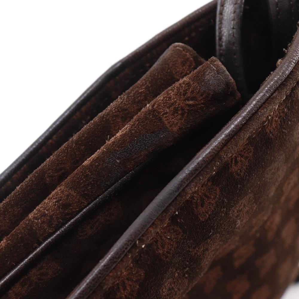 BOTTEGAVENETA 3WAYShoulder Tote Bag Butterfly Pattern Brown Suede Women Used