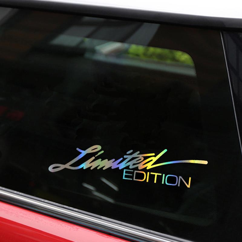 16 X 3.8 CM Laser Vinyl Letter LIMITED EDITION Pattern Car Motorcycle Body Bumper Window Sticker