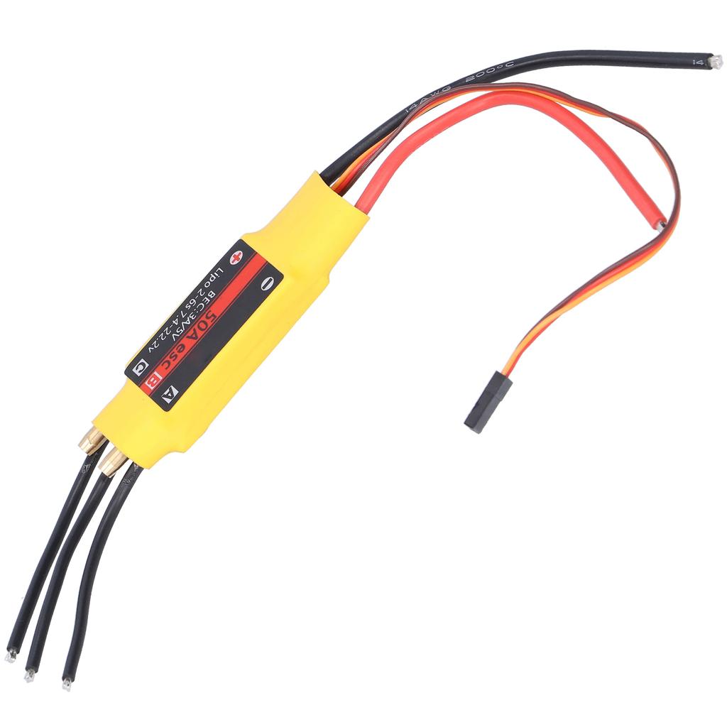 50A 2?Way Brushless ESC Electronic Speed Controller Accessory for RC Boat Model