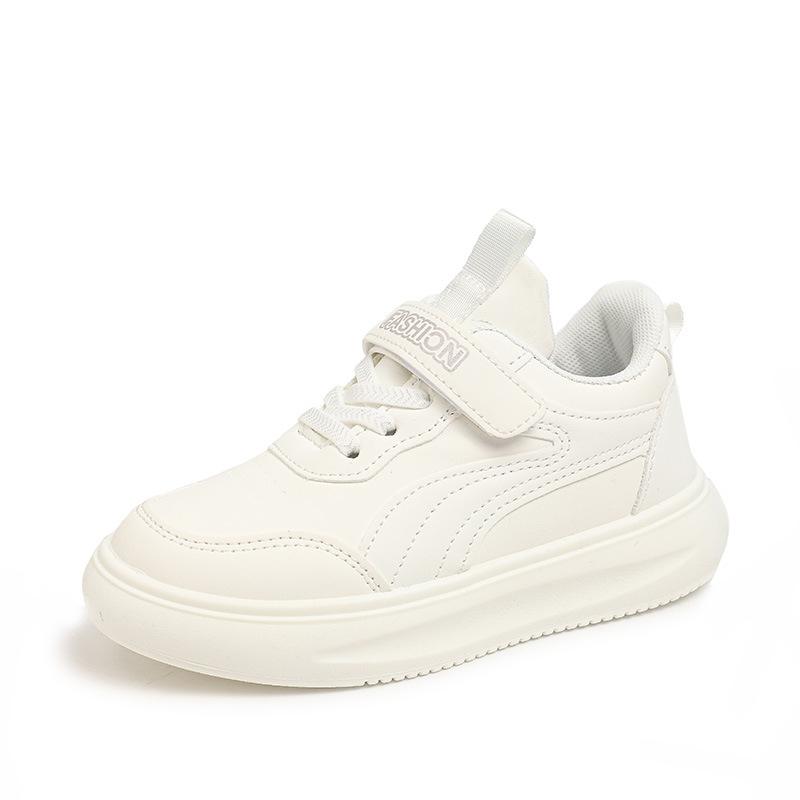 Children's Soft-soled Student White Shoes 2025 Spring and Autumn New Girls Casual Shoes Fashion Boys Board Shoes Tide