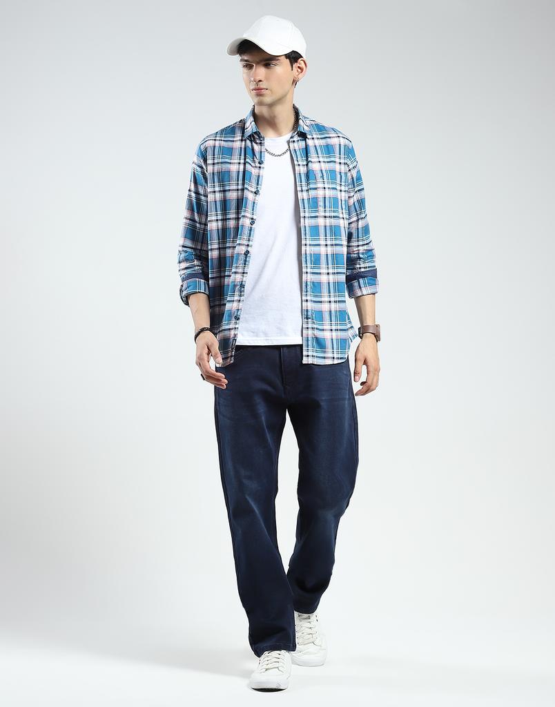 MONTE CARLO Мужские джинсы стандартного кроя | Средняя посадка | Удобные и стильные | Деним с высоким содержанием хлопка для мужчин