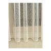 Linen 10 Light Striped Flat Tulle Curtain Without Pleator