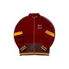 Color Block Striped Stand Collar Zip Retro Jacket Men Jackets Red 534777-01