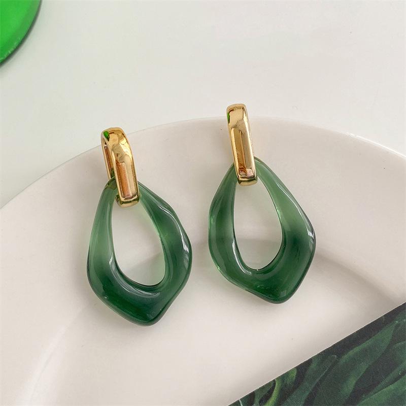 Корейские ретро висячие серьги: Серебряная игла S925, Маленькие пусеты для женщин