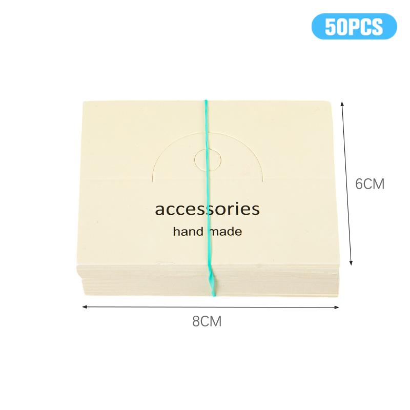 50шт милые аксессуары для волос картонные этикетки для карточек с плоским ртом сумка для карточек