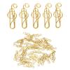 100 Pcs Gold/ Green Fancy Paperclips Music Note Shape Small Paper Clips Cute Paper Clips  Notebook