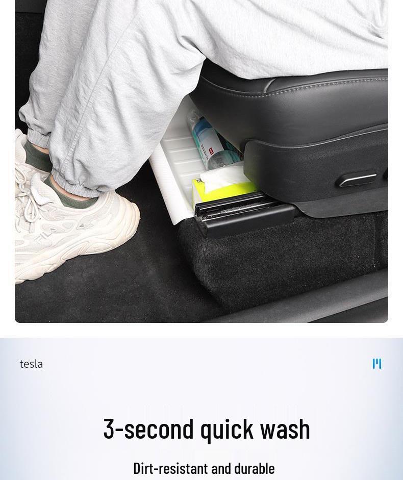 Tesla Model Y Rear Under-Seat Storage Box Upgrade