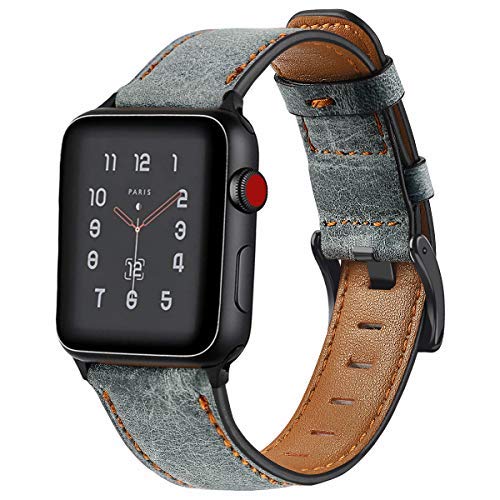 Ремешок для Apple, ремешок для часов 44 мм, 40 мм, 45 мм, 41 мм, 49 мм, 38, 42 мм, ретро-браслет Correa из коровьей кожи, iwatch series 7, 6, 3 SE Ultra 2, 8, 9
