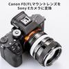 Concept Mount Adapter IV Canon Compatible FL 35mm FD Mount Lens Sony Compatible E Mount NEX Camera Mounting Lens Adapter Manual Focus Matte Finish