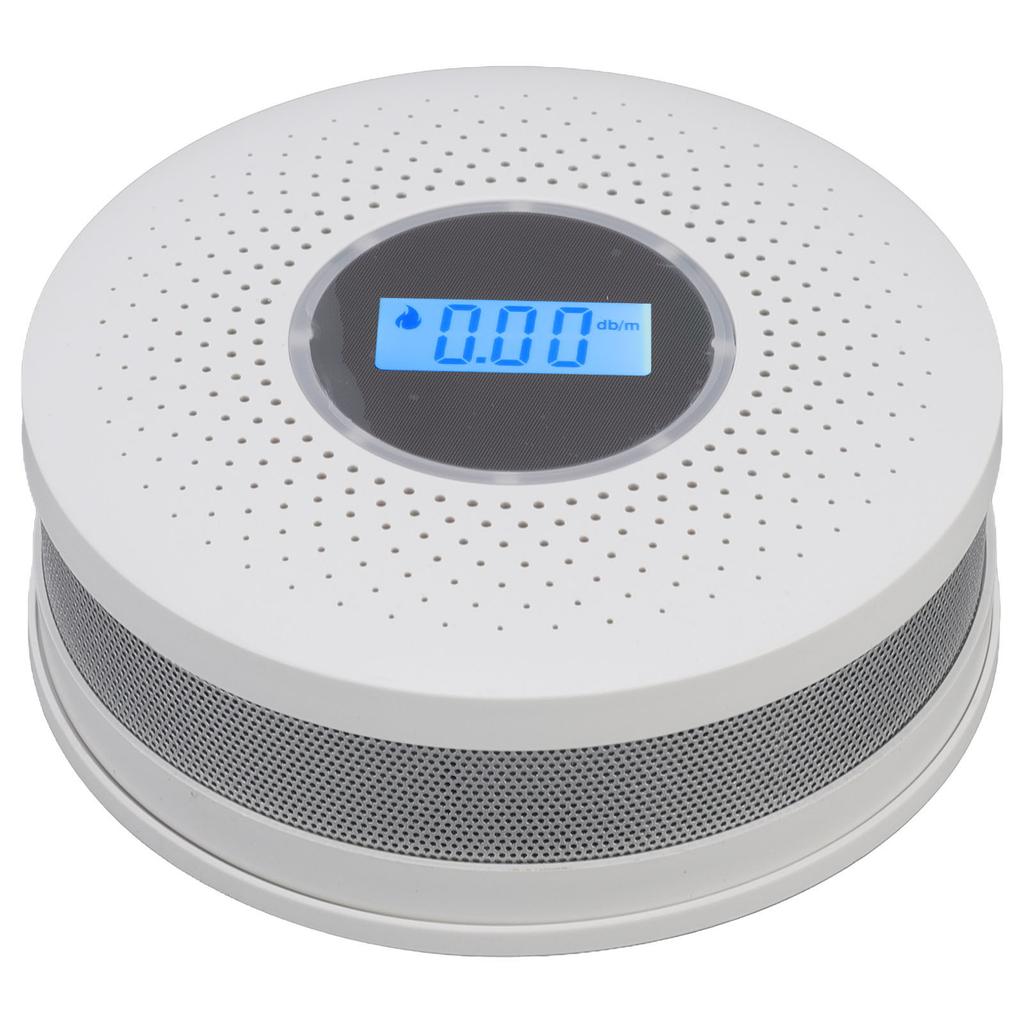 Smoke Carbon Monoxide Detector LCD Display High Sensitivity Smoke Carbon Monoxide Composite Alarm