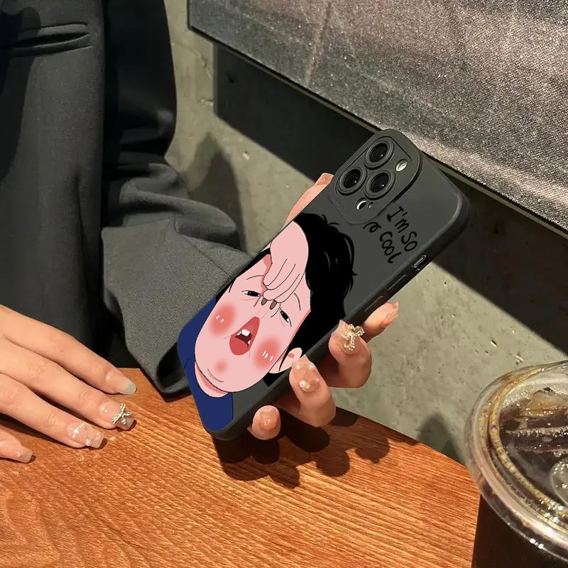 Funny Boy Cute Girl Couple Phone Case For Redmi Note 13 12 11 Pro Plus 5G 12S 11S 11 10S 10 9S 9 Redmi 12C 13C Soft Cover