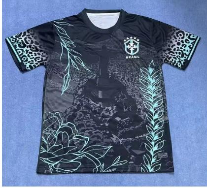 2025 Summer New Men's T-Shirt, Brazilian Football Shirt, City Edition Training Football Shirt, Breathable