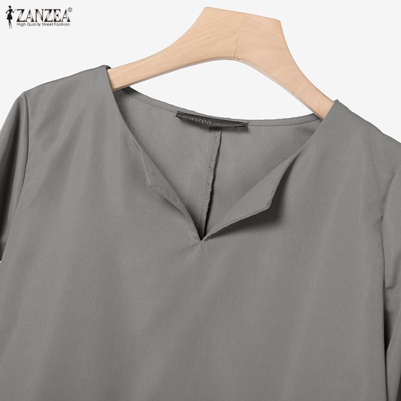 ZANZEA Женская блузка с длинным рукавом и длинные юбки, повседневные костюмы-двойки