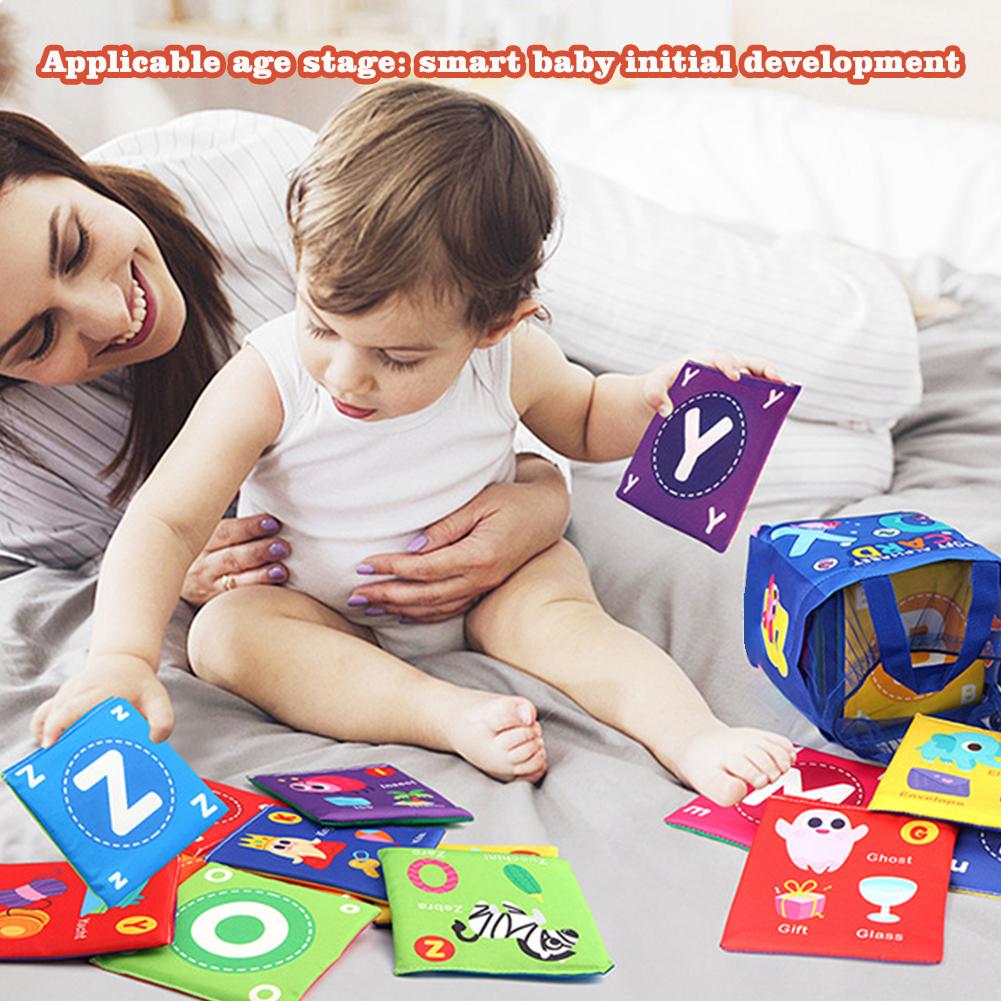 Детская тканевая карточка, супер мягкая, изысканный узор, моющаяся, разрываемая, для младенцев, не выцветающая, Enlighte F3F8