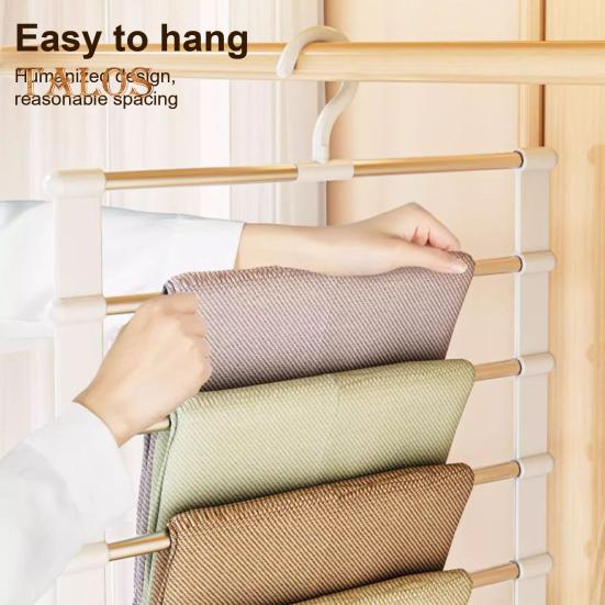 Стойка для хранения брюк и вешалки для брюк, прочная, легко устанавливаемая, многофункциональная, органайзер для шкафа, стойка для брюк и вешалки для брюк