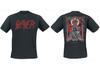 Slayer Double-Sided Pentagram Demon Print Cotton T-shirt Men Women Band Unisex Casual Tee