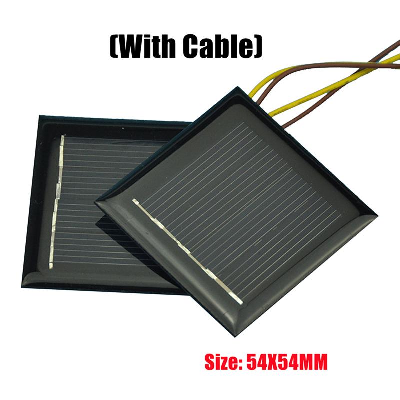 2 В 130 мА 0,26 Вт Солнечная панель Эпоксидный лист Поликристаллическая солнечная панель Ячейка DIY Светодиодный садовый светильник Портативное солнечное зарядное устройство для мобильного телефона