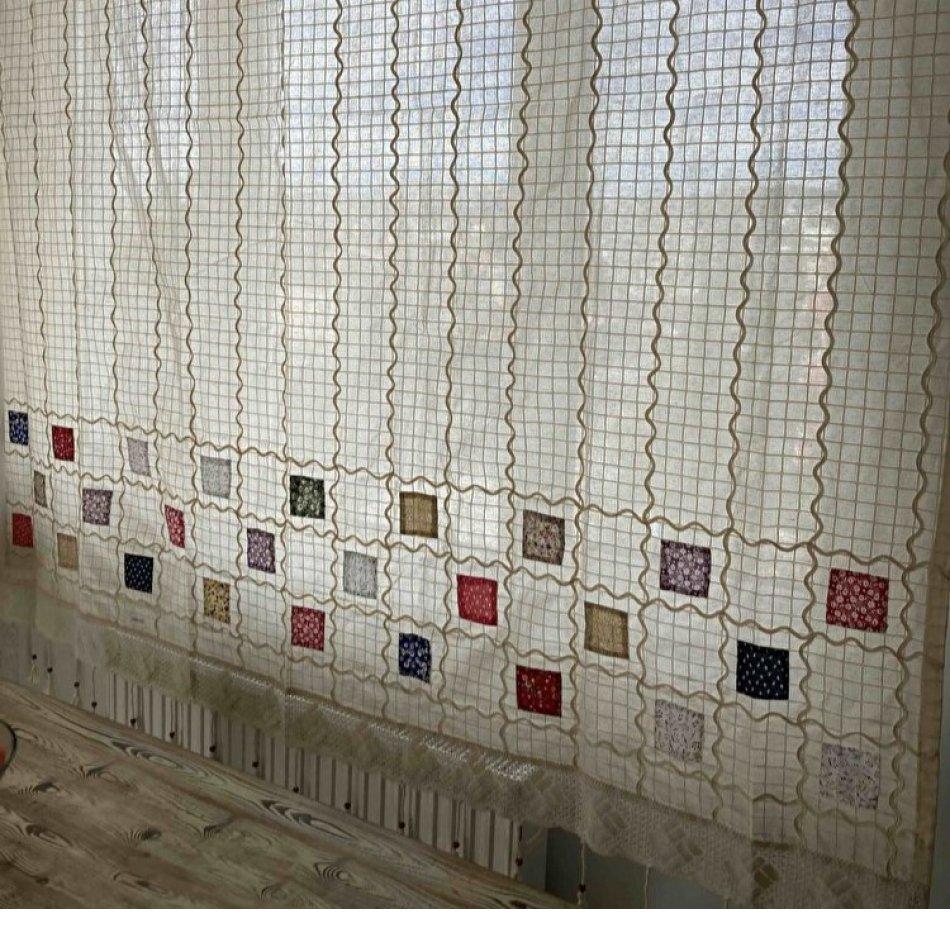 Лоскутная занавеска ручной работы из 100% хлопка