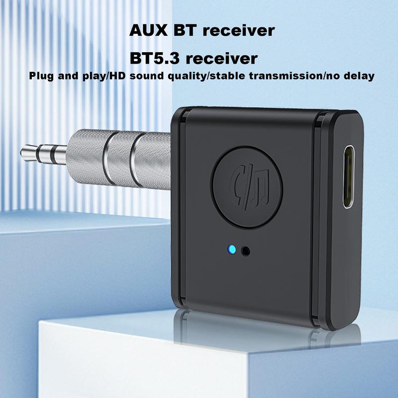 Автомобильный беспроводной адаптер 5.3 беспроводной приемник домашний стерео разъем Aux низкая задержка аудио передатчик шумоподавление для